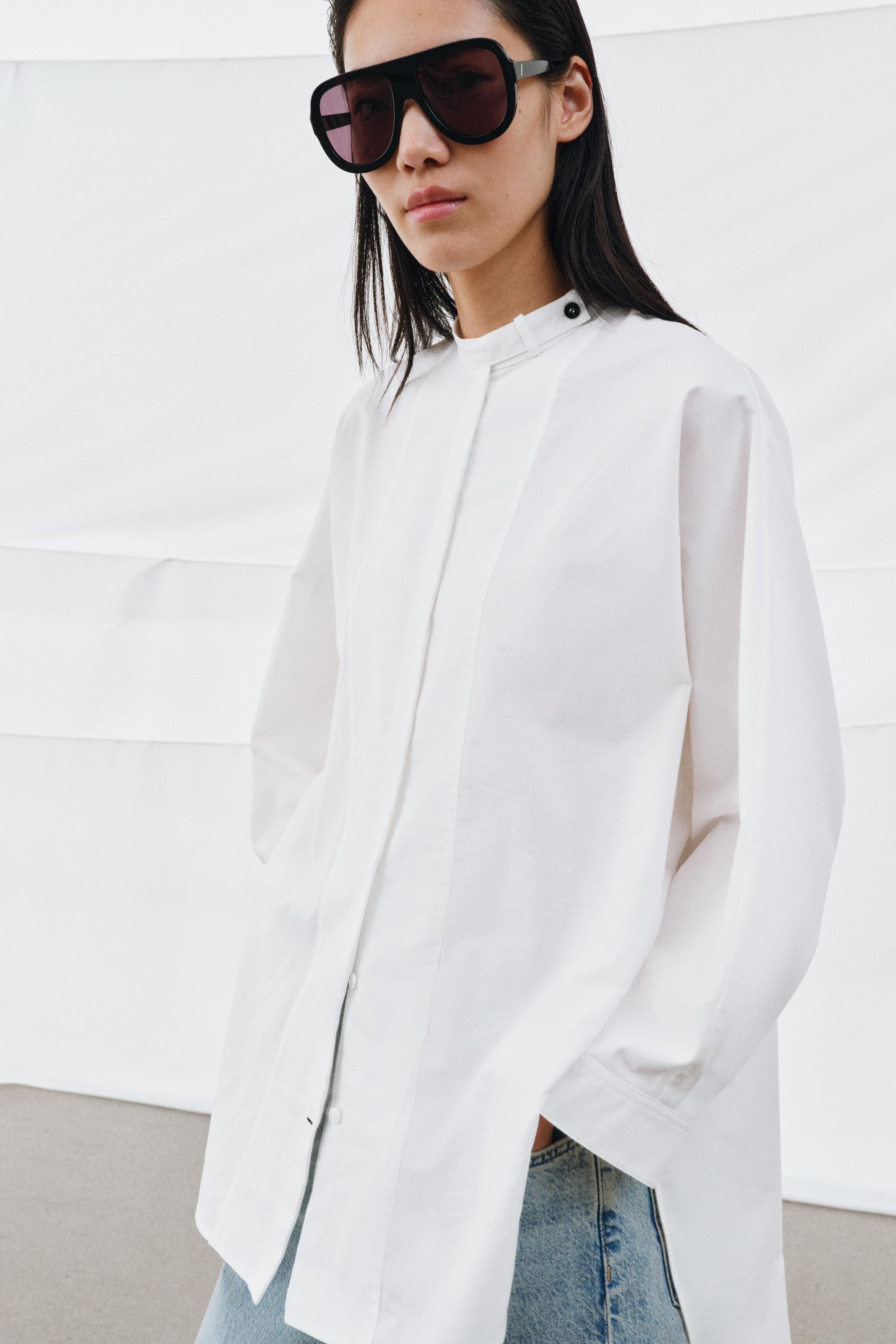 ZW COLLECTION OVERSIZED POPLIN SHIRT